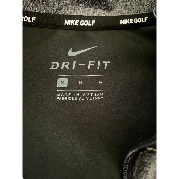 Nike Golf Dri-Fit Men's Grey & Black 1/4 Zip Athletic Top/Jacket Size M - Picture 2 of 4